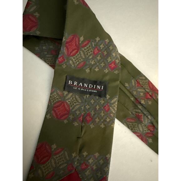 Brandini Le Collezioni Vintage Retro Silk Neck Tie, Made in Italy 58'in Length - Picture 5 of 5